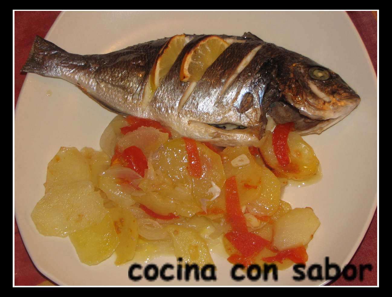 cocina con sabor Dorada al horno