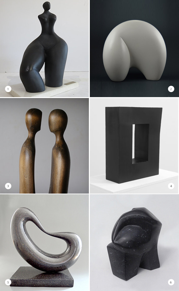 Modern abstract sculptures on Etsy