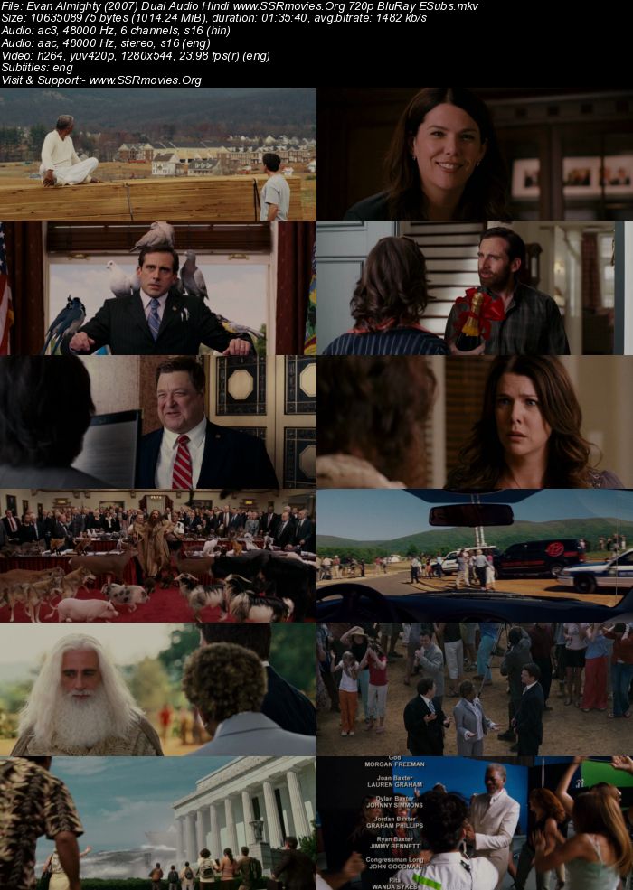 Evan Almighty (2007) Dual Audio Hindi 720p BluRay x264 1GB Full Movie Download
