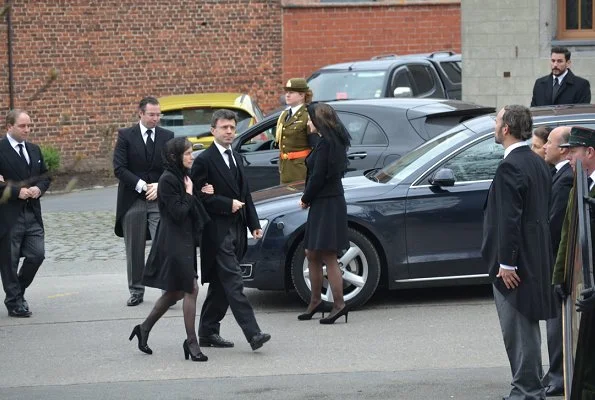 Queen Mathilde, Grand Duke Henri, Prince Guillaume, Princess Stephanie, Prince Louis, Princess Alexandra and Princess Sibilla