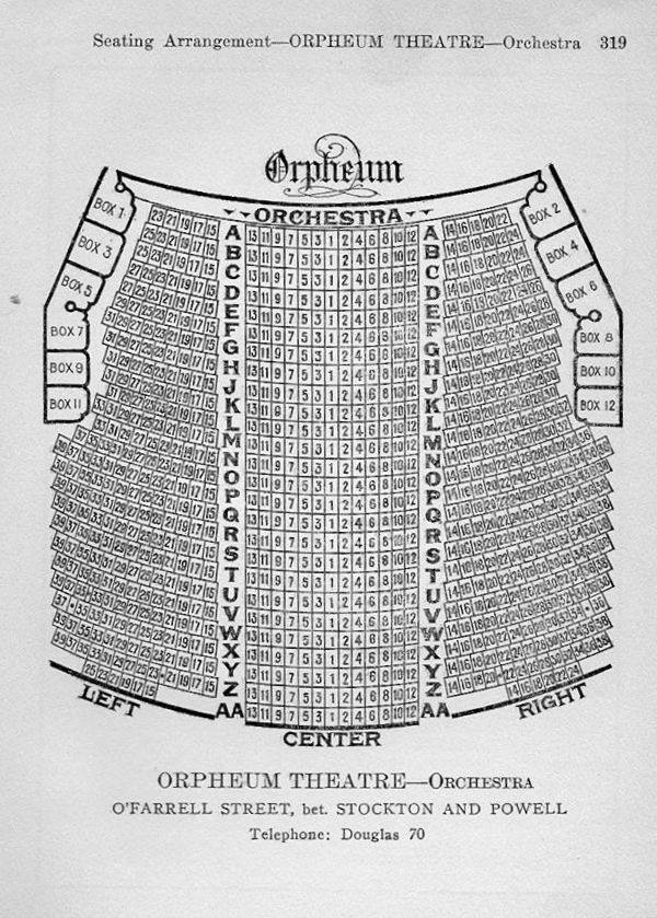 San Francisco Theatres: The Orpheum Theatre
