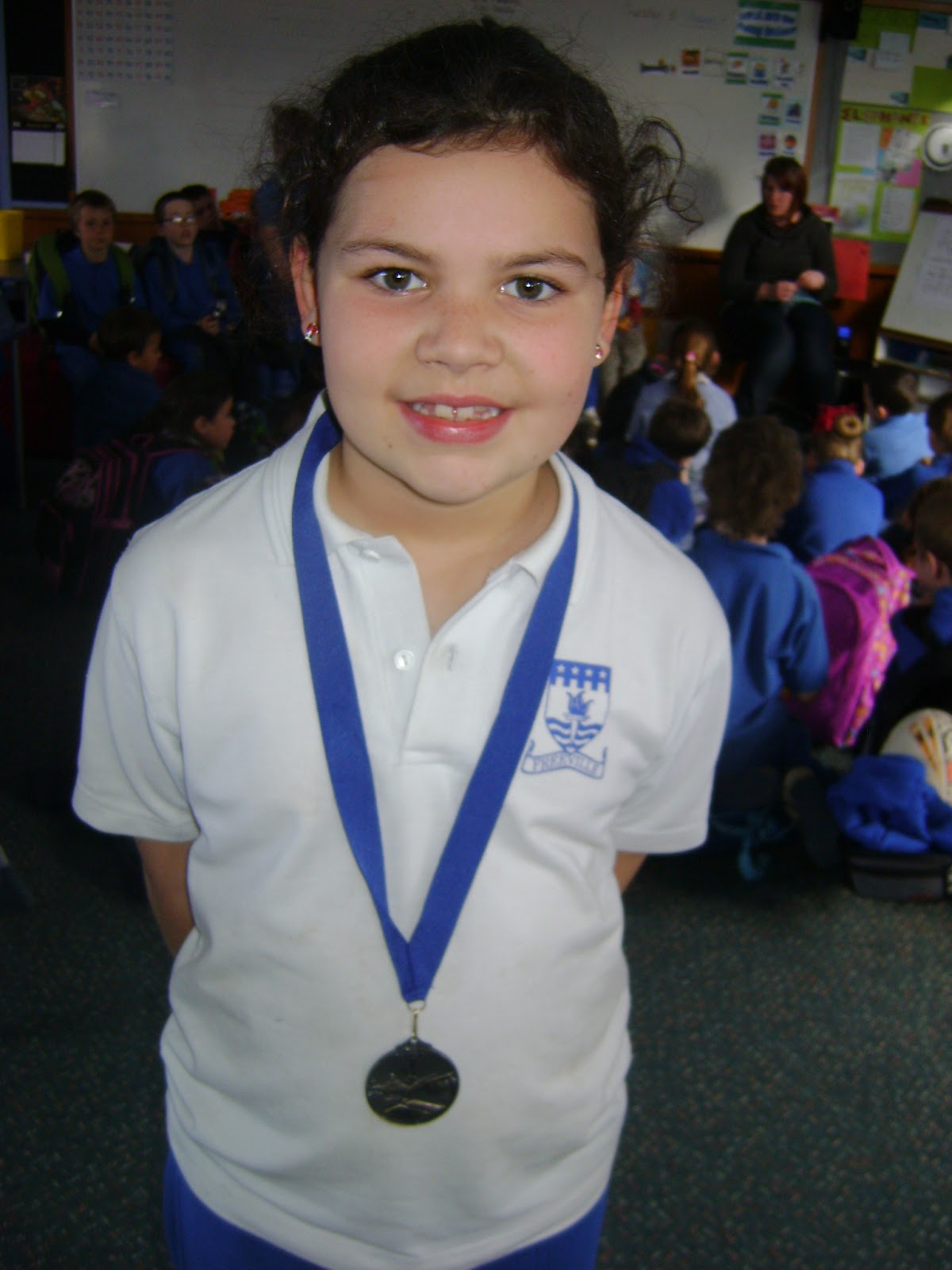 Base34 at Freeville School Ashleigh got her silver medal for her AAL's