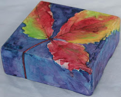 johnson strawberry watercolor leaf painting jana artist sold