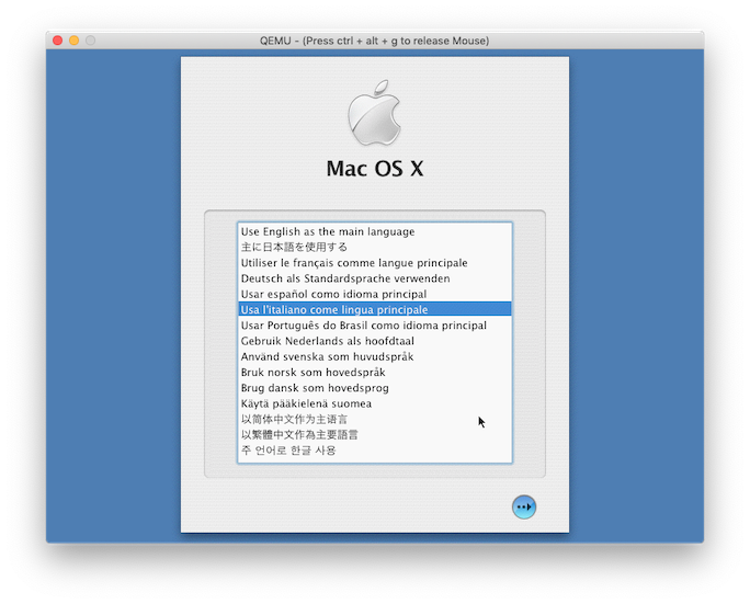 mac os x panther emulator