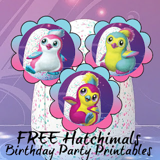 Daisy Celebrates Hatchimals Birthday Party Printable Files