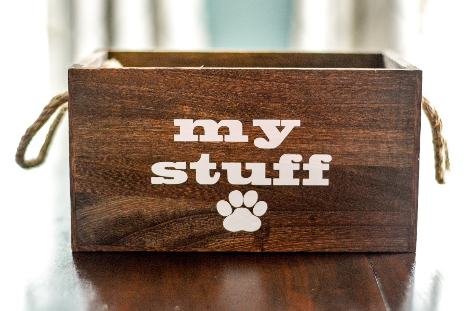 Theresa's Mixed Nuts 10 Minute Craft Stenciled Dog Toy Box