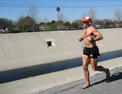 barefoot ted running