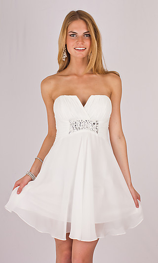 BEST WEDDING IDEAS: Beautiful Hot Strapless Short Dresses
