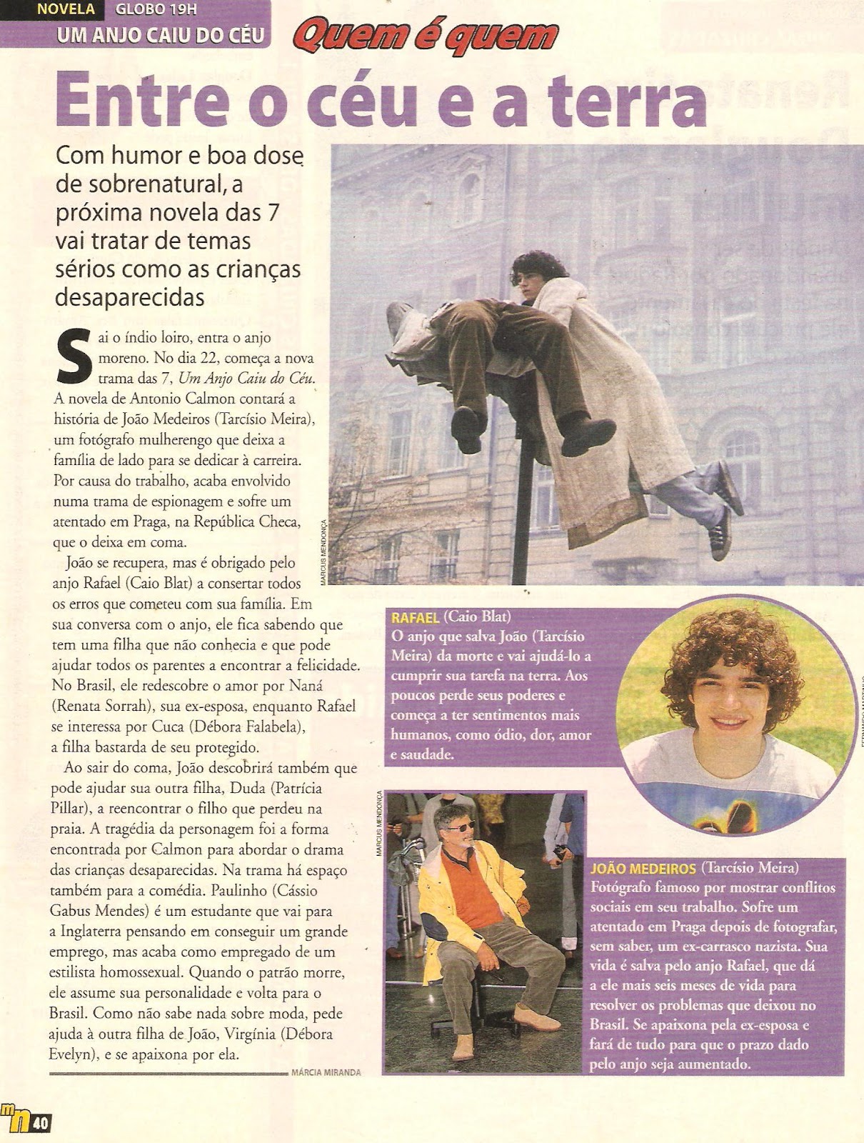 revista amiga & novelas UM ANJO CAIU DO CÉU REDE GLOBO 2001 revista amiga & novelas UM ANJO CAIU DO CÉU REDE GLOBO 2001