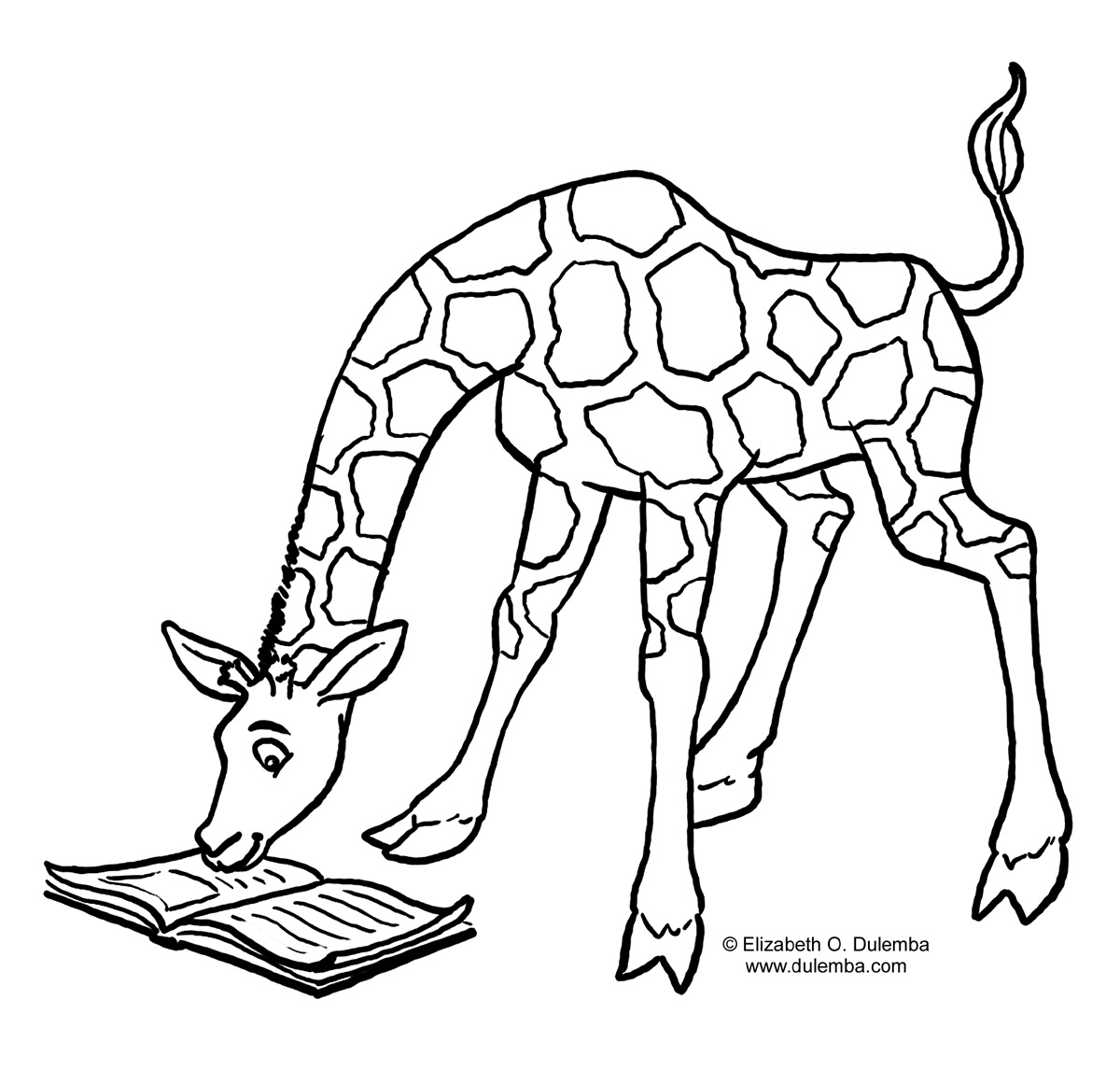 Download Coloring Pages for Kids: Giraffe Coloring Pages for Kids