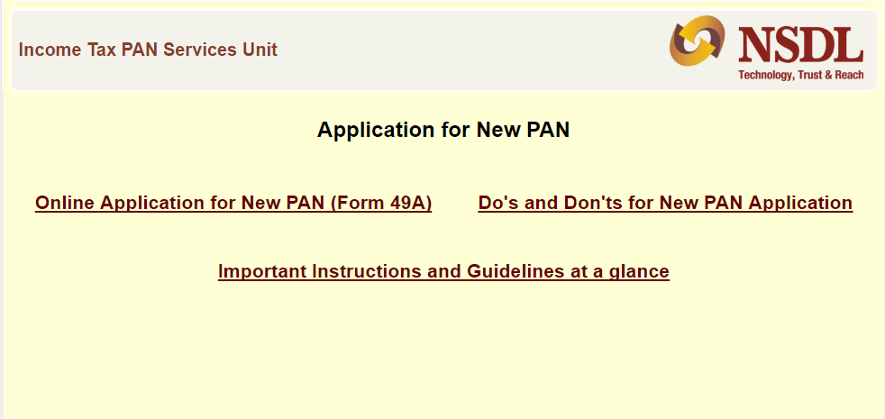 New Pan Card Form 49aa Free Download