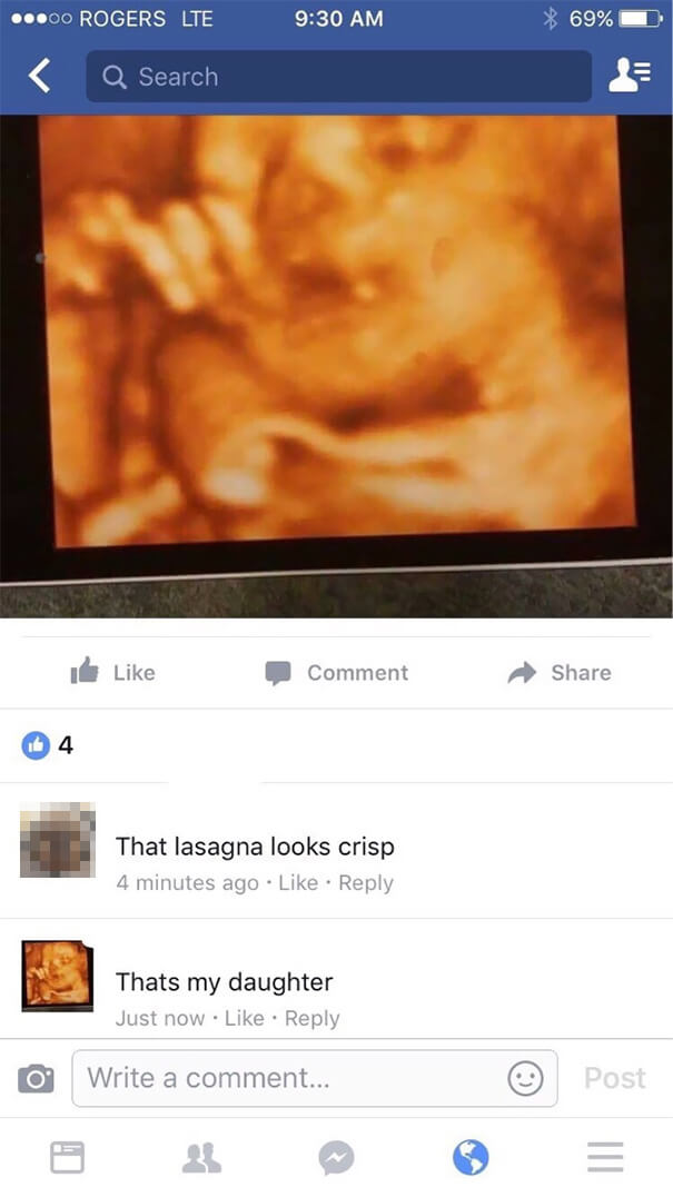 25 Hilarious Times Our Grand Parents Failed To Use Social Media - That Lasagna Looks Crisp...