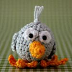 patron gratis pajaro amigurumi