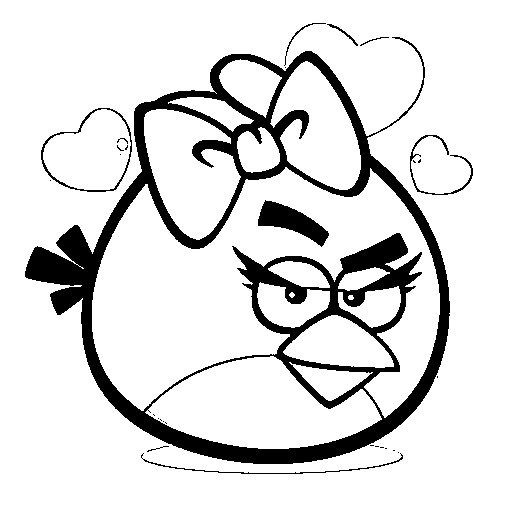 Game Coloring Pages "Angry Bird"