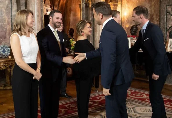 Grand Duke Henri, Grand Duchess Maria Teresa, Hereditary Grand Duke Guillaume and Hereditary Grand Duchess Stéphanie. Princess Stephanie