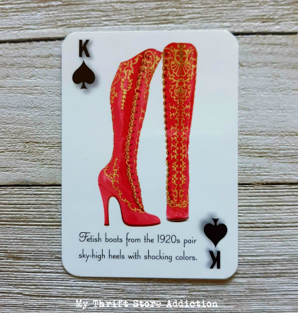 vintage shoe playing cards