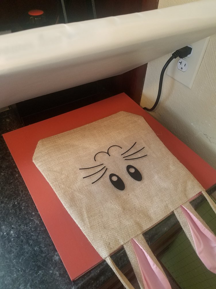 Craft Chameleon Blog Burlap Bunny Bags Heat Press & Iron Tutorial