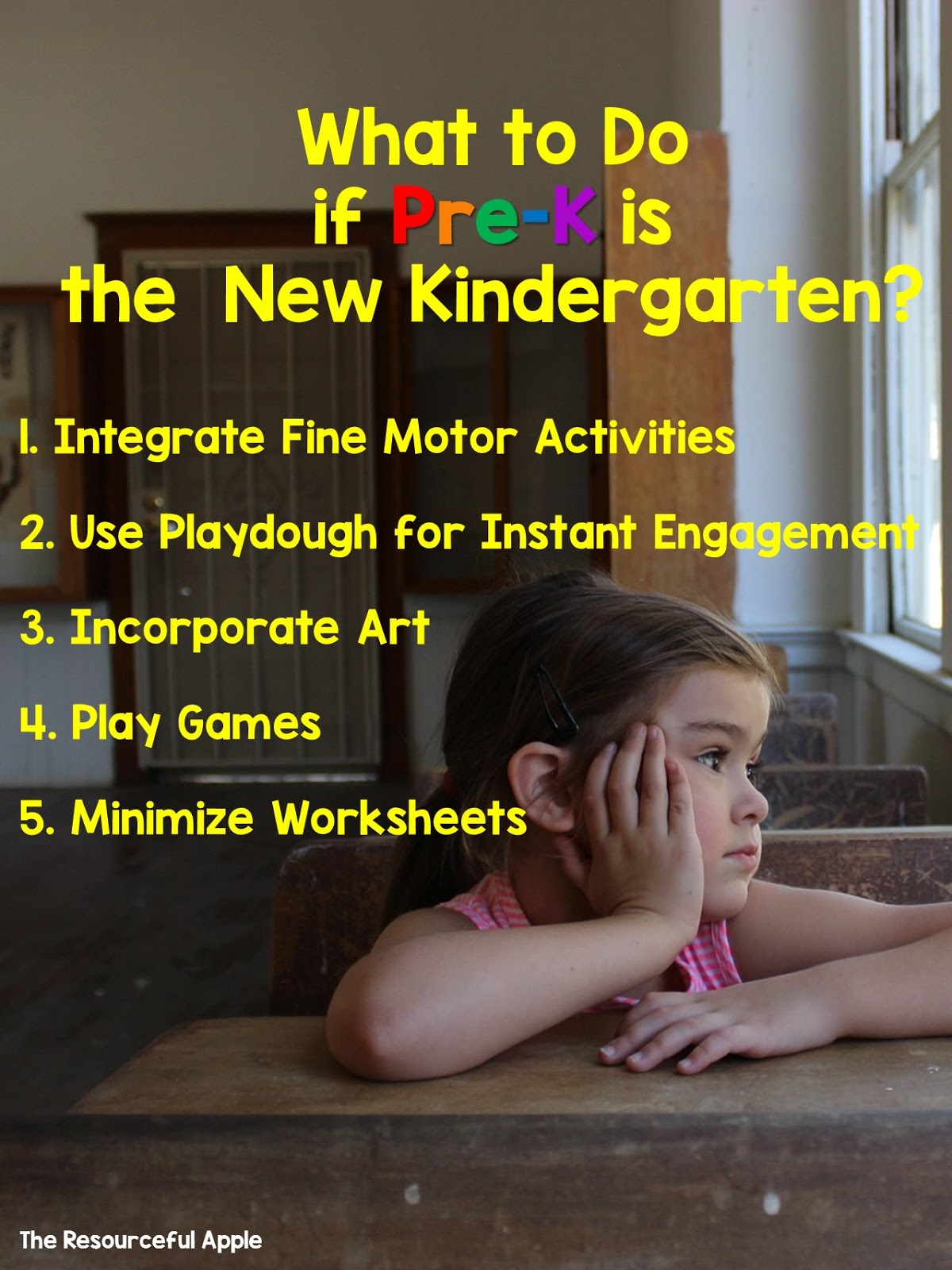 The Resourceful Apple Is PreK the New Kindergarten?