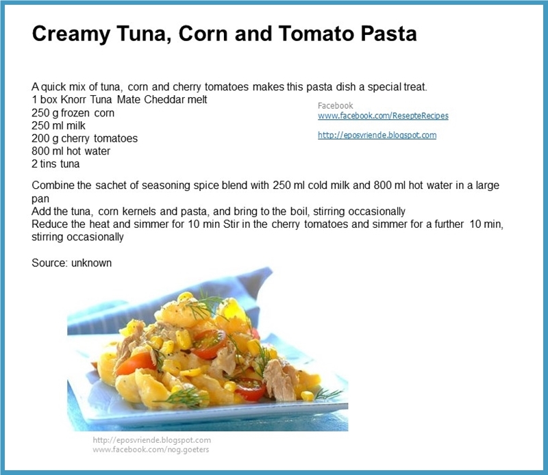 Lekker Resepte : Tuna Resepte