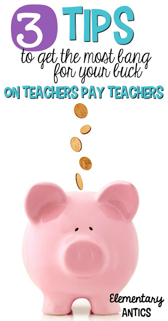 Read these 3 tips to make sure you're saving money when you buy resources on Teachers Pay Teachers!