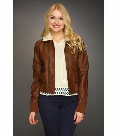 Womens Vintage Brown Faux Hooded Leather Bomber Jacket | Fashion's Feel ...
