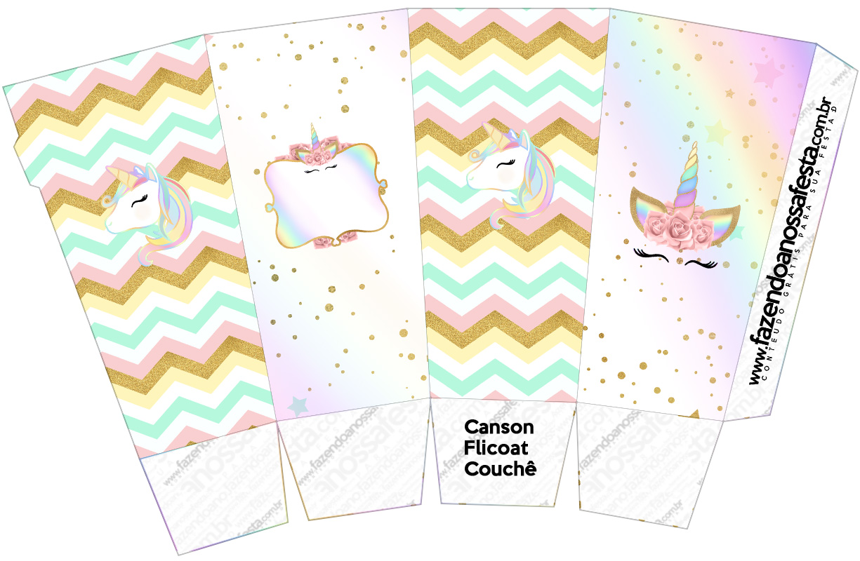unicorn and rainbow free printable boxes oh my fiesta