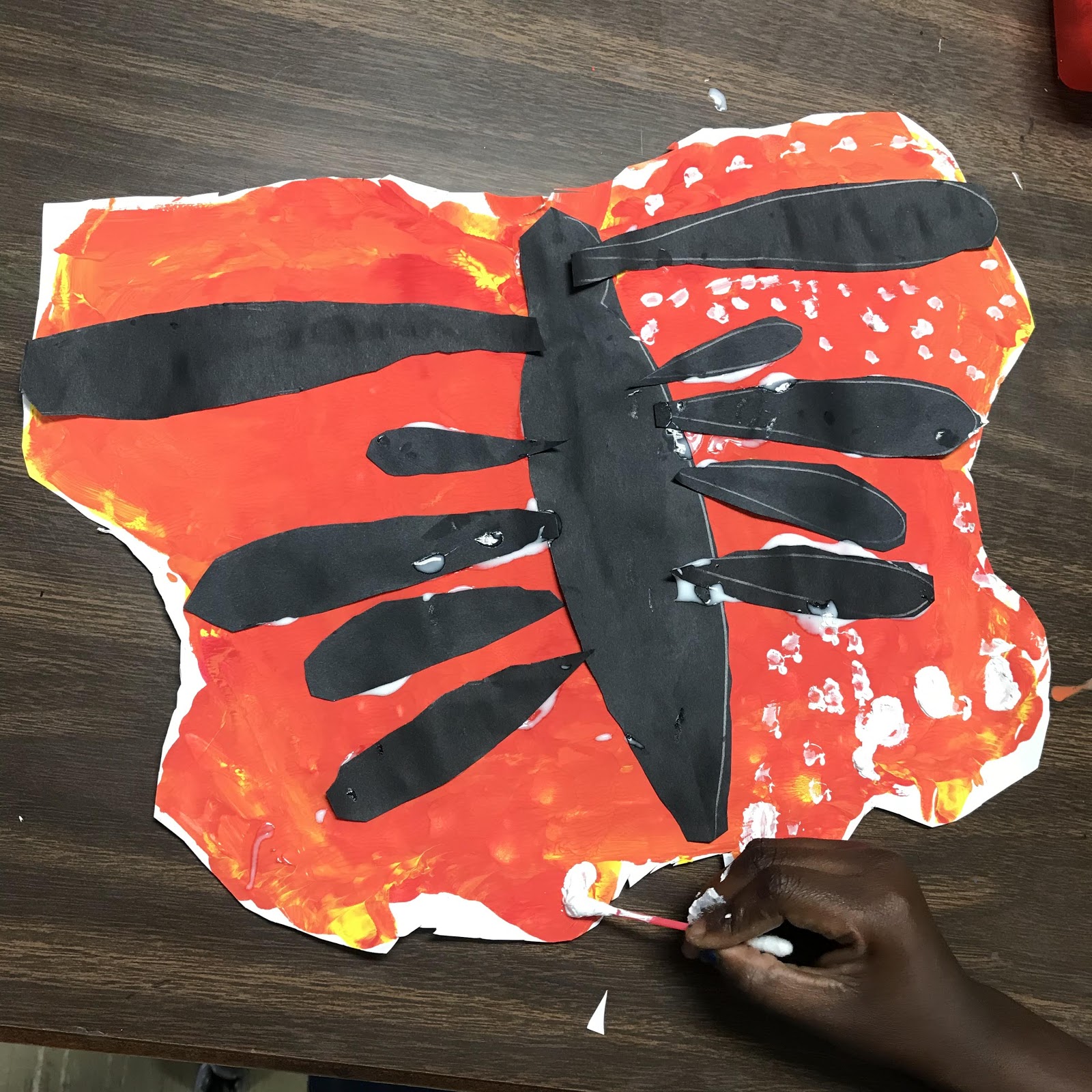 Elements of the Art Room Kindergarten Symmetrical Monarch Butterflies