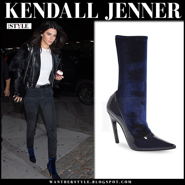 kendall and kylie velvet boots