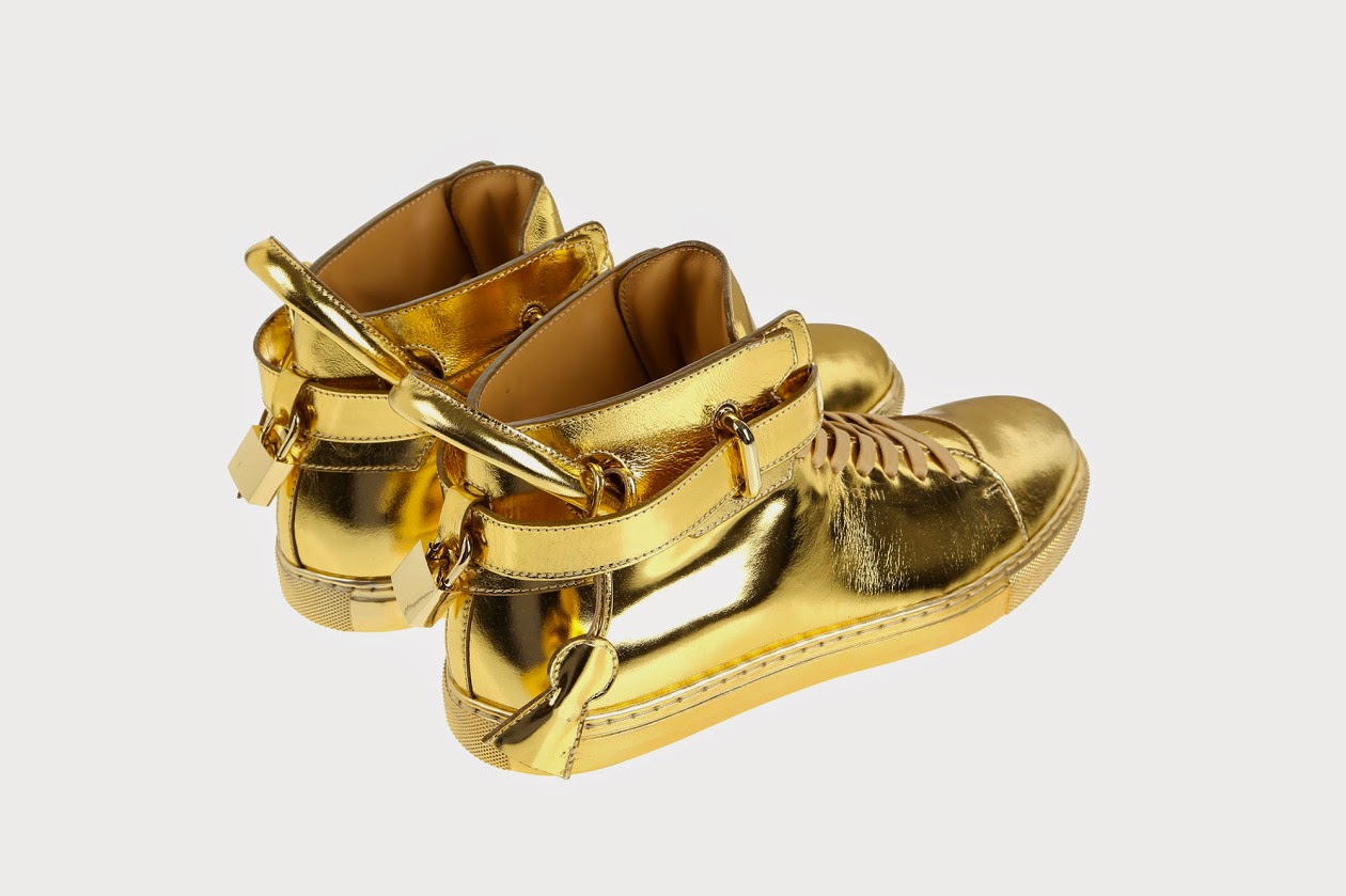 FEELFREEARTZ Buscemi 100mm Gold Sneaker