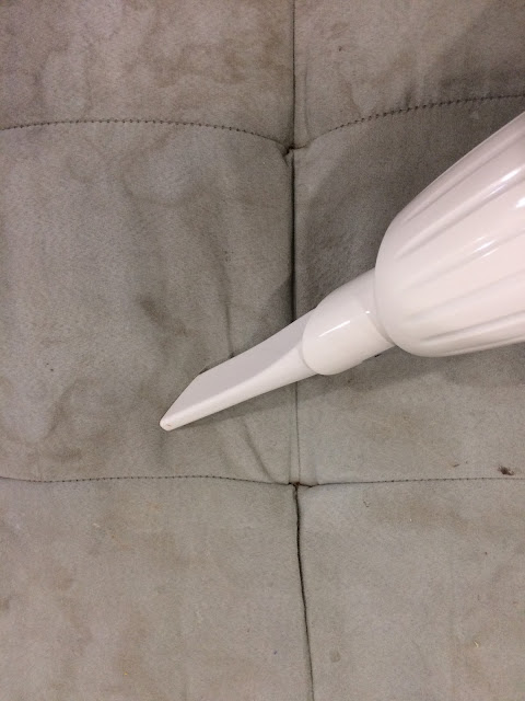Don't throw out that stained microfiber couch; steam clean it!