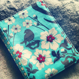 fabric covered notebook