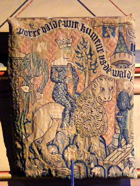 A mysterious scene showing a barefoot queen riding a lion. Photographed by Susan from Loire Valley Time Travel. https://tourtheloire.com