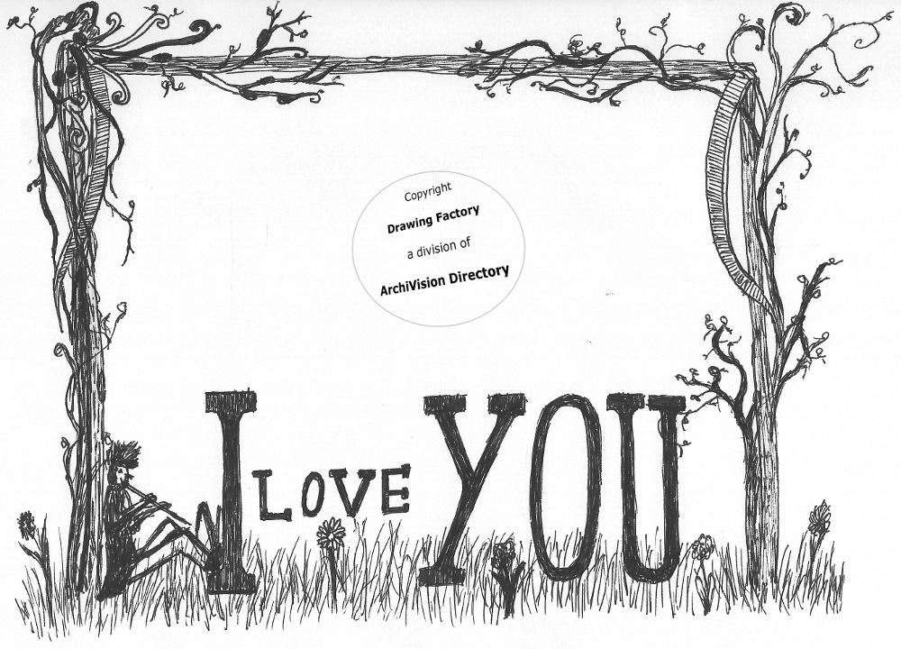 Drawing Factory your source for free drawings - designed by WM: I Love