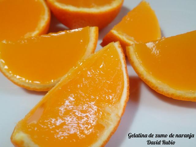 Gelatina de zumo de naranja