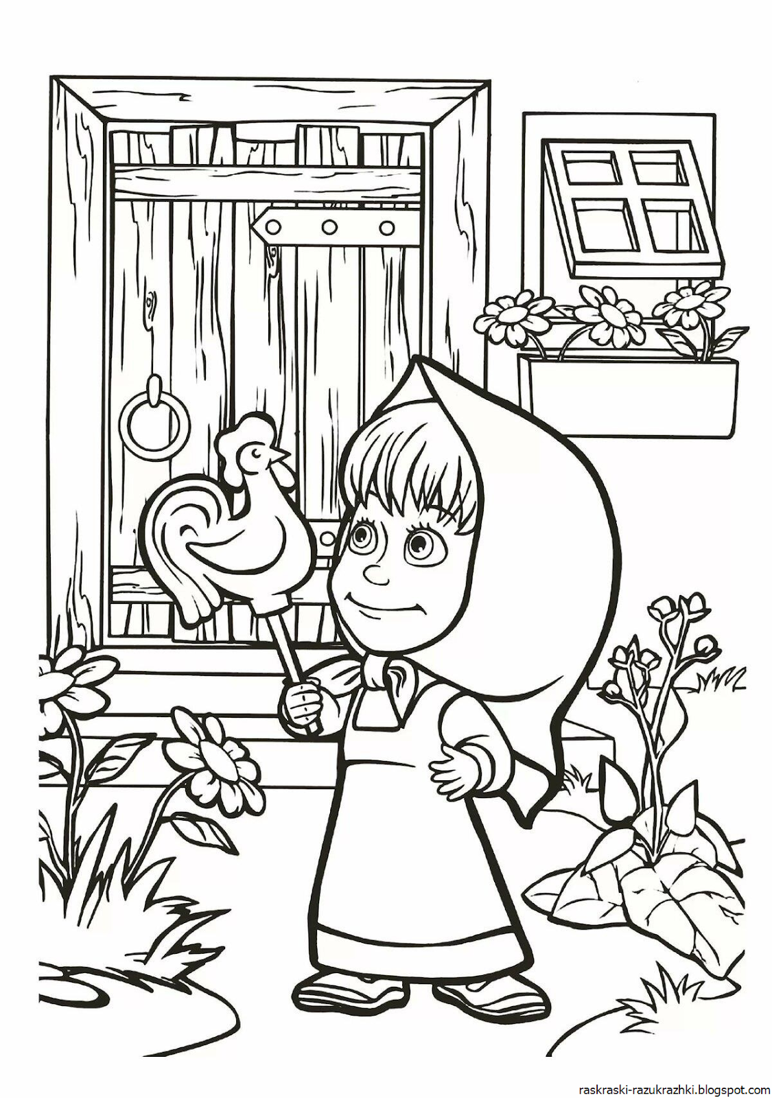 Раскраски Бесплатно Маша И Медведь