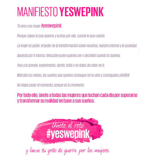 Reto #YesWePink de Maybelline