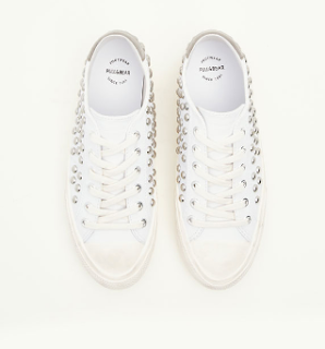  tennis a clou blanche Pull and Bear