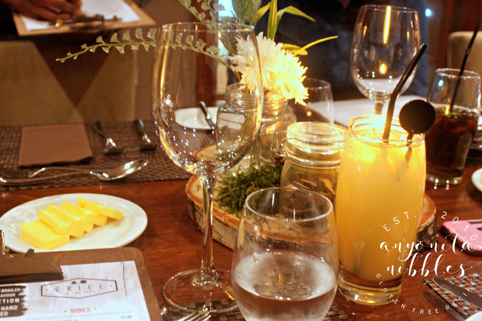 Anyonita Nibbles GlutenFree Recipes Dinner at Grill in the Park