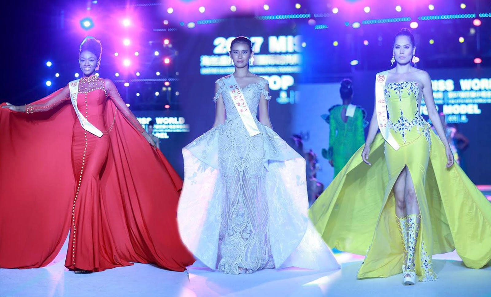 SASHES AND TIARAS.....Miss World 2017 World Designer Fashion Show My