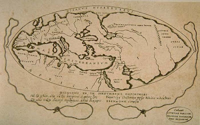 El mapa del mundo descrito por Posidonio entre el 150 y el 160 a.C