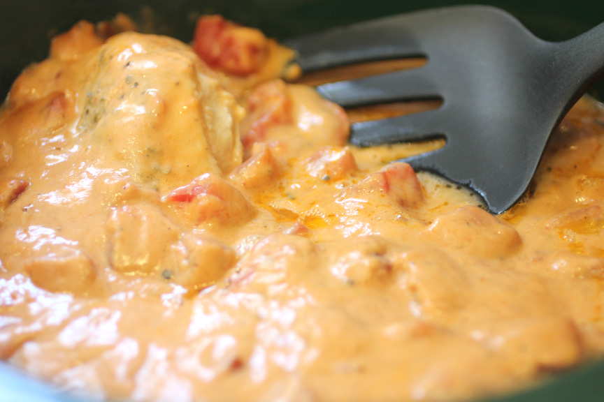 Creamy Tomato Crock Pot Chicken Repeat Crafter Me