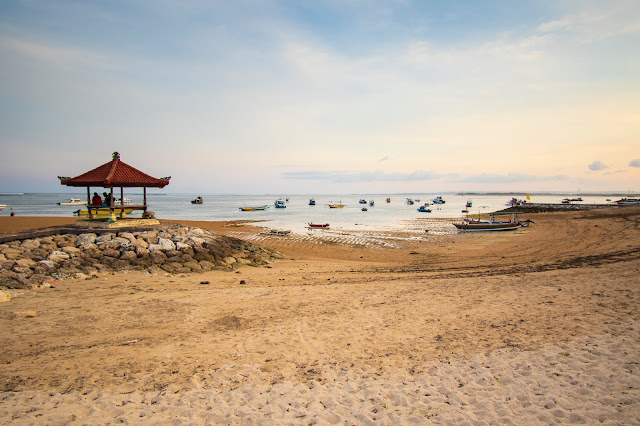 Lungomare e spiaggia di Sanur, Bali