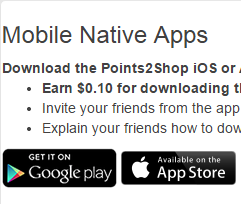 Points 2 shop app for Android and iPhone users