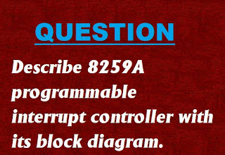 Describe 8259A programmable interrupt controller with its block diagram