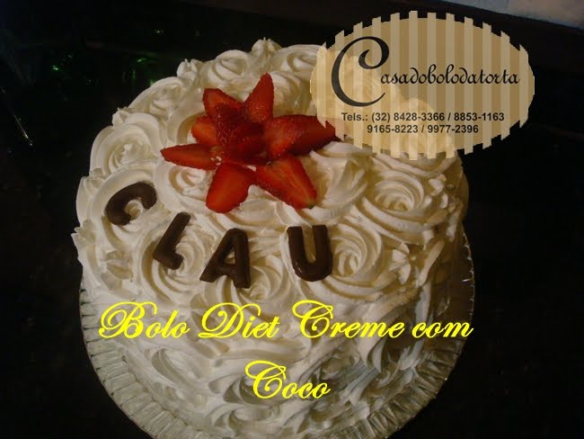 NOSSA CLIENTE TEREZINHA ADOROU O BOLO DIET COM COCO