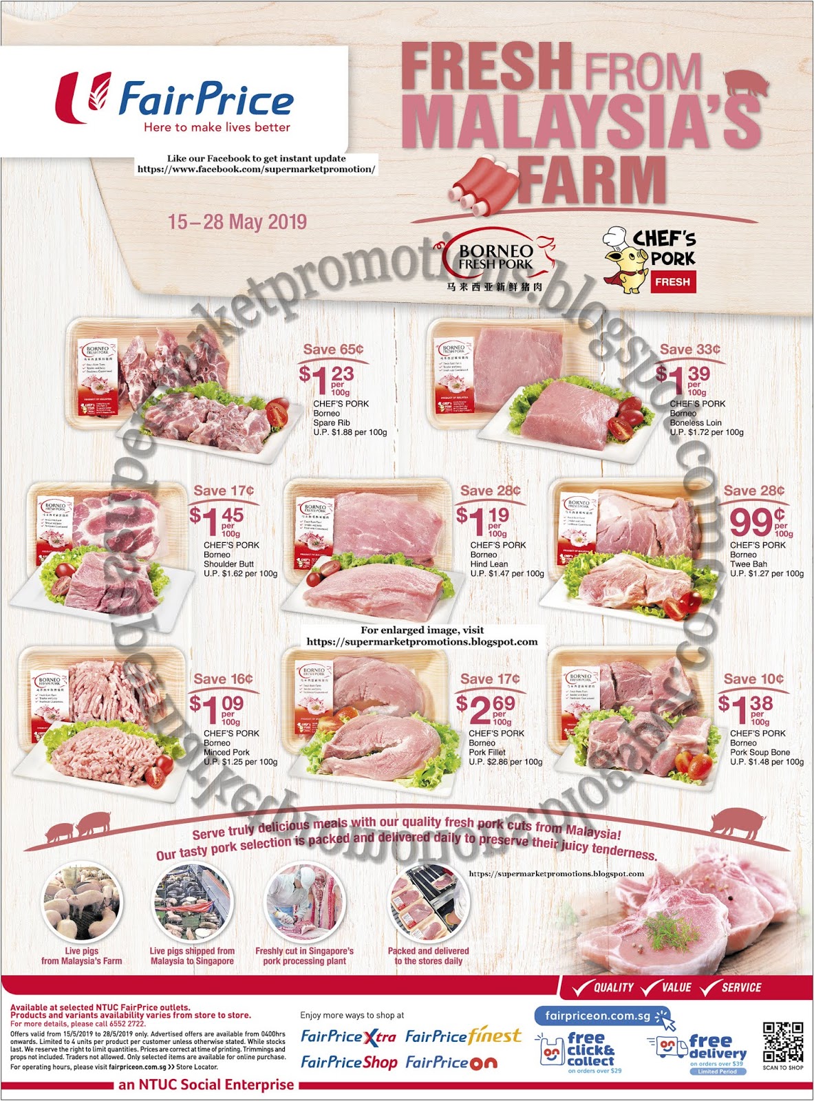 NTUC FairPrice Borneo Pork Promotion 15 28 May 2019 Supermarket