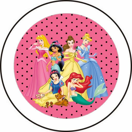 Kit de Princesas Disney para Imprimir Gratis. Toppers o etiquetas de Princesas Disney.