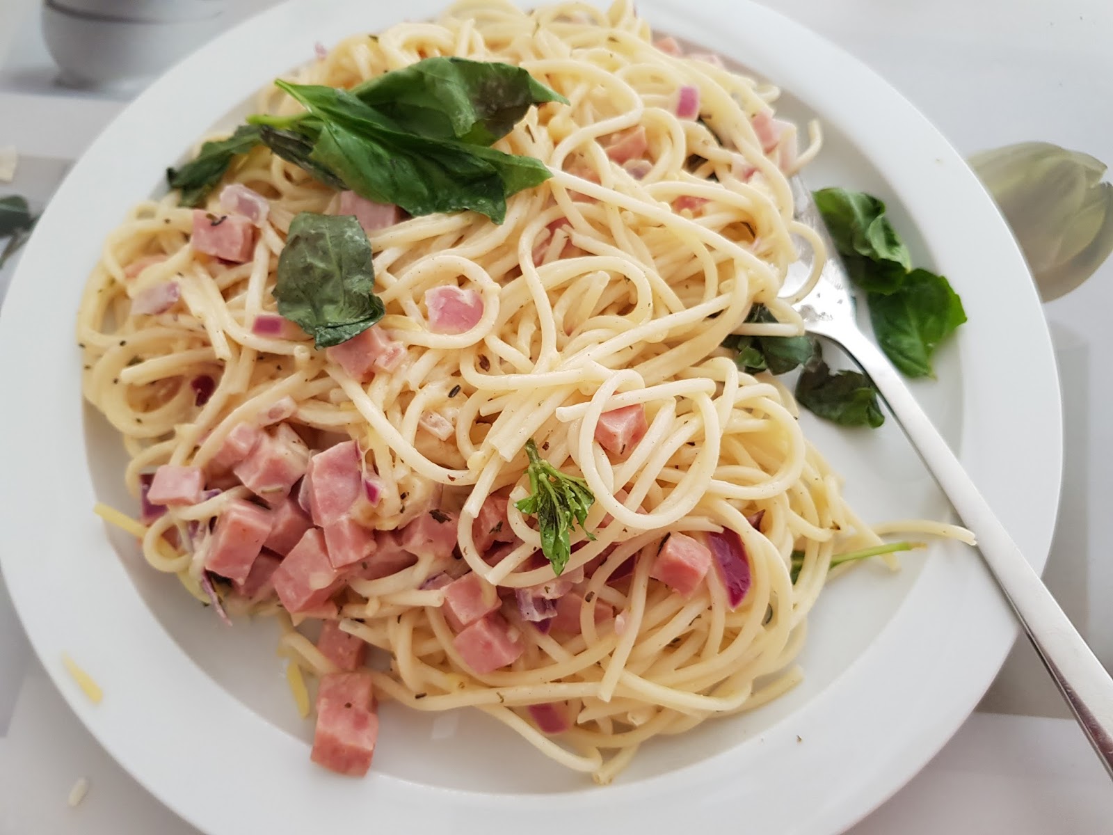 Foodoptions and Flavours Bay Leaf and Ham Spaghetti