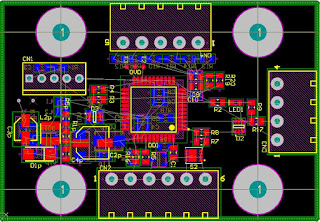 Circuit board unrouted with double sided placement