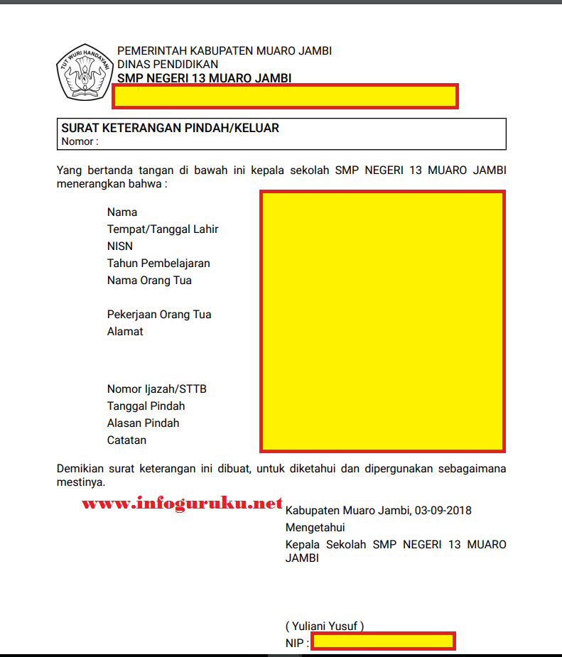 Cara Cetak Surat Pindah Siswamutasi Dadodik 2019 Pada Laman